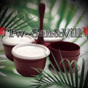 NEW! TUPPERWARE BLOSSOM CONDIMENT SERVER